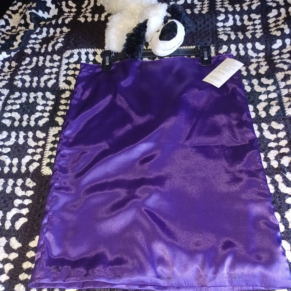 Elegant Purple Pencil Skirt